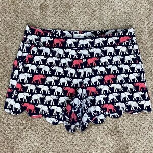 Crown & Ivy Pink & White Elephant Shorts